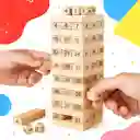 Juego Jenga / Torre De Madera Wiss Toy, 54 Piezas + Dados (grande)