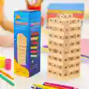 Juego Jenga / Torre De Madera Wiss Toy, 54 Piezas + Dados (grande)