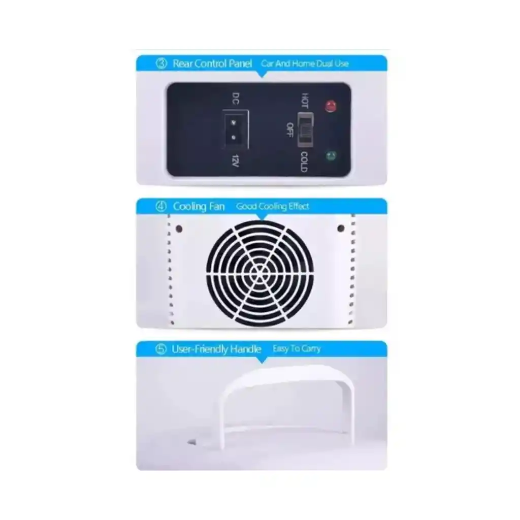Refrigerador Pequeño Heladera Portátil Automovil Dormitorio