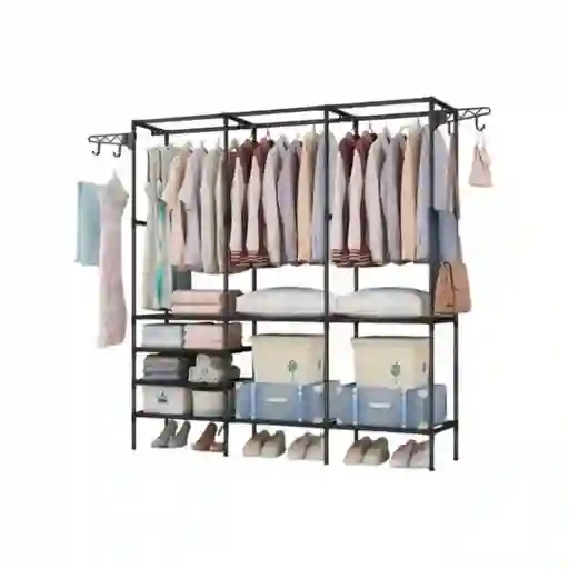 Organizador Closet Calzado Perchero 3 Espacios Multifuncion