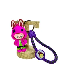 Llavero Silicona Labubu Rosa