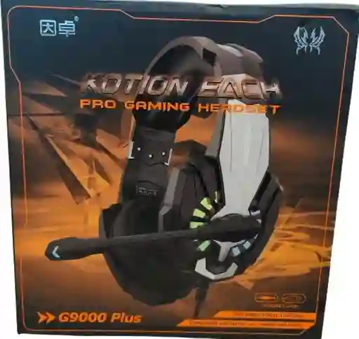 Diadema Gamer G9000 Plus Negra Con Plateado
