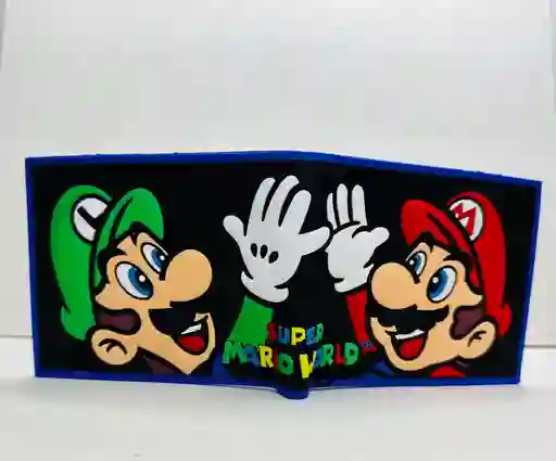Billetera Cartera De Goma Mario Bros