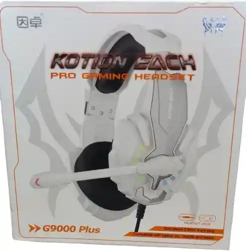 Diadema Gamer G9000 Plus Alambrica Blanca