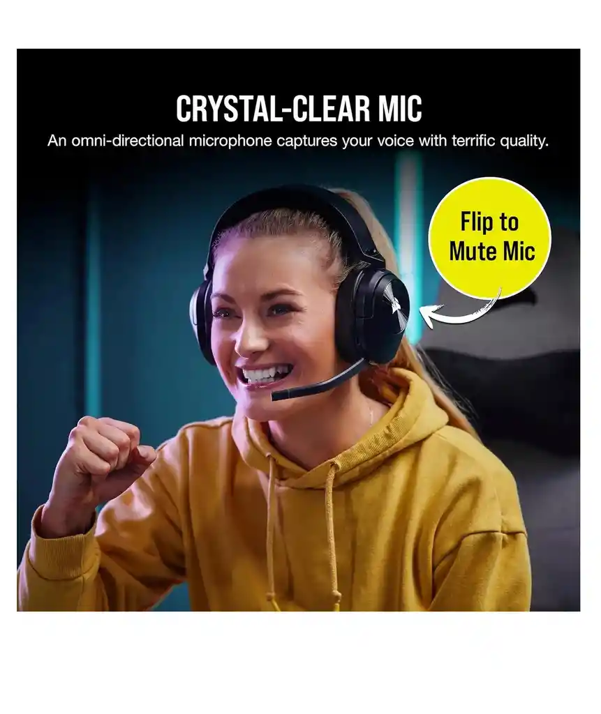 Diadema Auriculares Audifonos Inalambricos Bt | Corsair Hs55