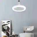 Ventilador De Torre Keluona E27 Ceiling Light Fan Turbo Estructura Color Blanco