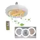 Ventilador De Torre Keluona E27 Ceiling Light Fan Turbo Estructura Color Blanco