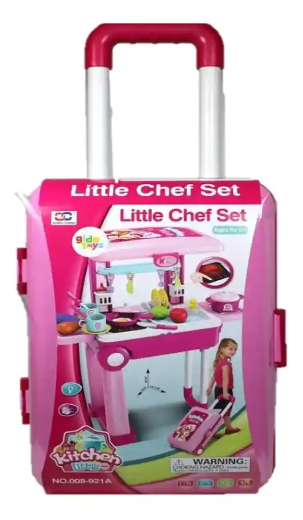 Cocina Para Niñas Con Luz Y Sonido Maleta Rodachines