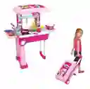 Cocina Para Niñas Con Luz Y Sonido Maleta Rodachines