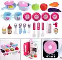Cocina Maleta Con Accesorios Portátil Niña Didáctica 3-1