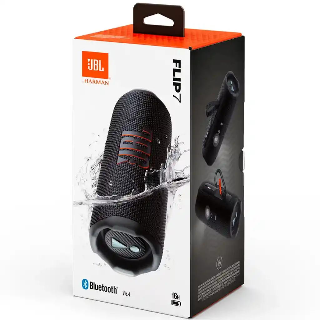 Parlante Jbl Flip 7 Negro 5v Inalámbrico Portátil