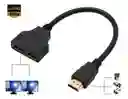 Adaptador Cable Splitter Hdmi 1 Entrada A 2 Salidas