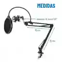 Soporte Microfono Condensador Brazo Filtro Antipop Araña