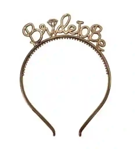 Diadema Bride To Be Oro Rosa Despedida De Soltera