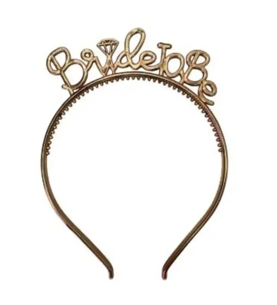 Diadema Bride To Be Oro Rosa Despedida De Soltera