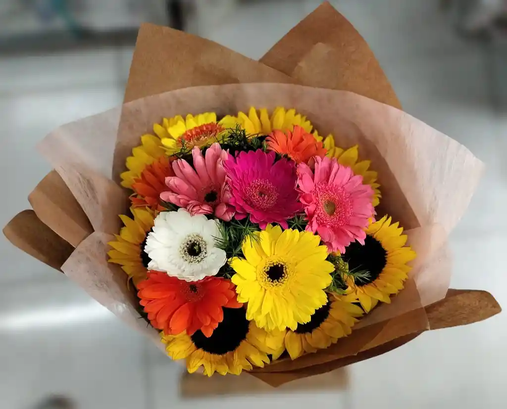Girasoles Y Gerberas De Colores