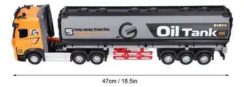 Camión Cisterna De Combustible Con Control Remoto, Luz Y Sonido