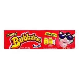 Goma De Mascar Bubbaloo Mega Fresa X 39 G