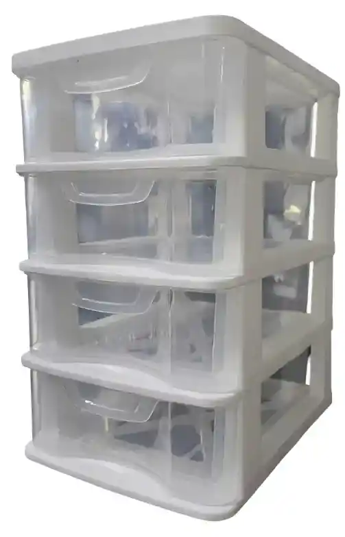 Organizador Cajones 4 Niveles Escritorio Multiuso Maquillaje