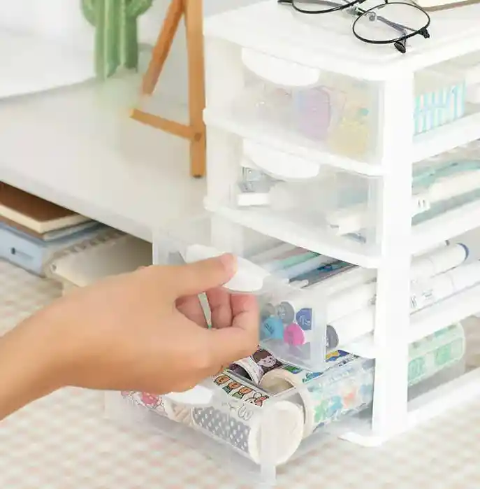 Organizador Cajones 4 Niveles Escritorio Multiuso Maquillaje