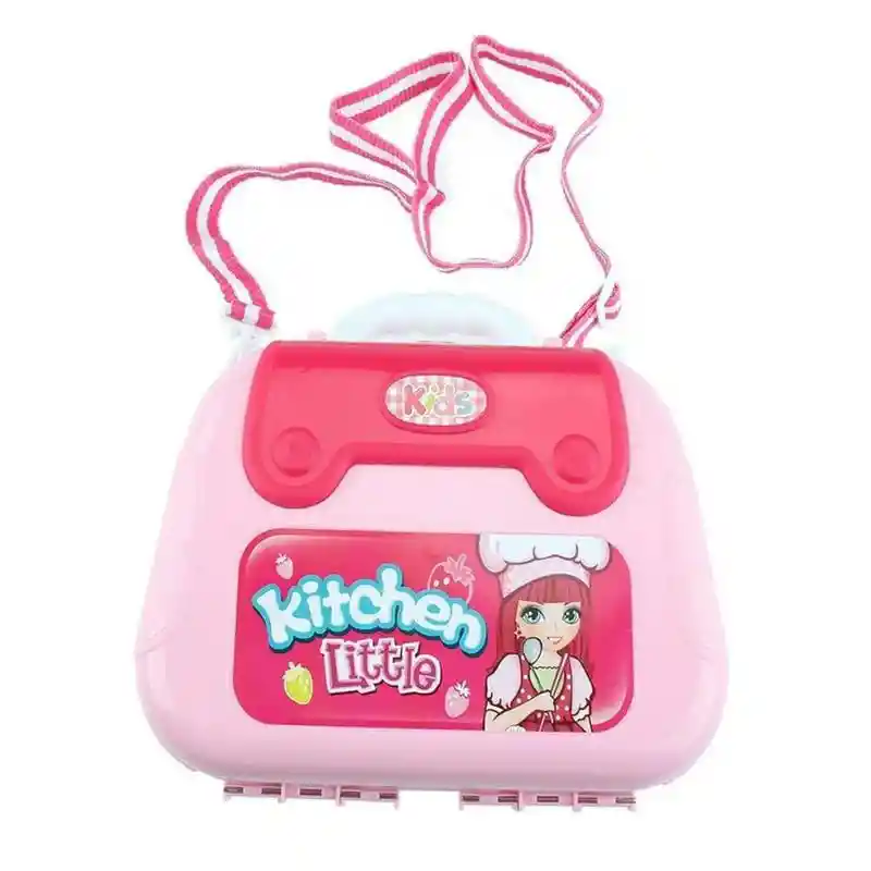 Set De Cocina Infantil Maleta Bolso Con Accesorios 2 En 1