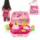 Set De Cocina Infantil Maleta Bolso Con Accesorios 2 En 1