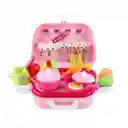 Set De Cocina Infantil Maleta Bolso Con Accesorios 2 En 1