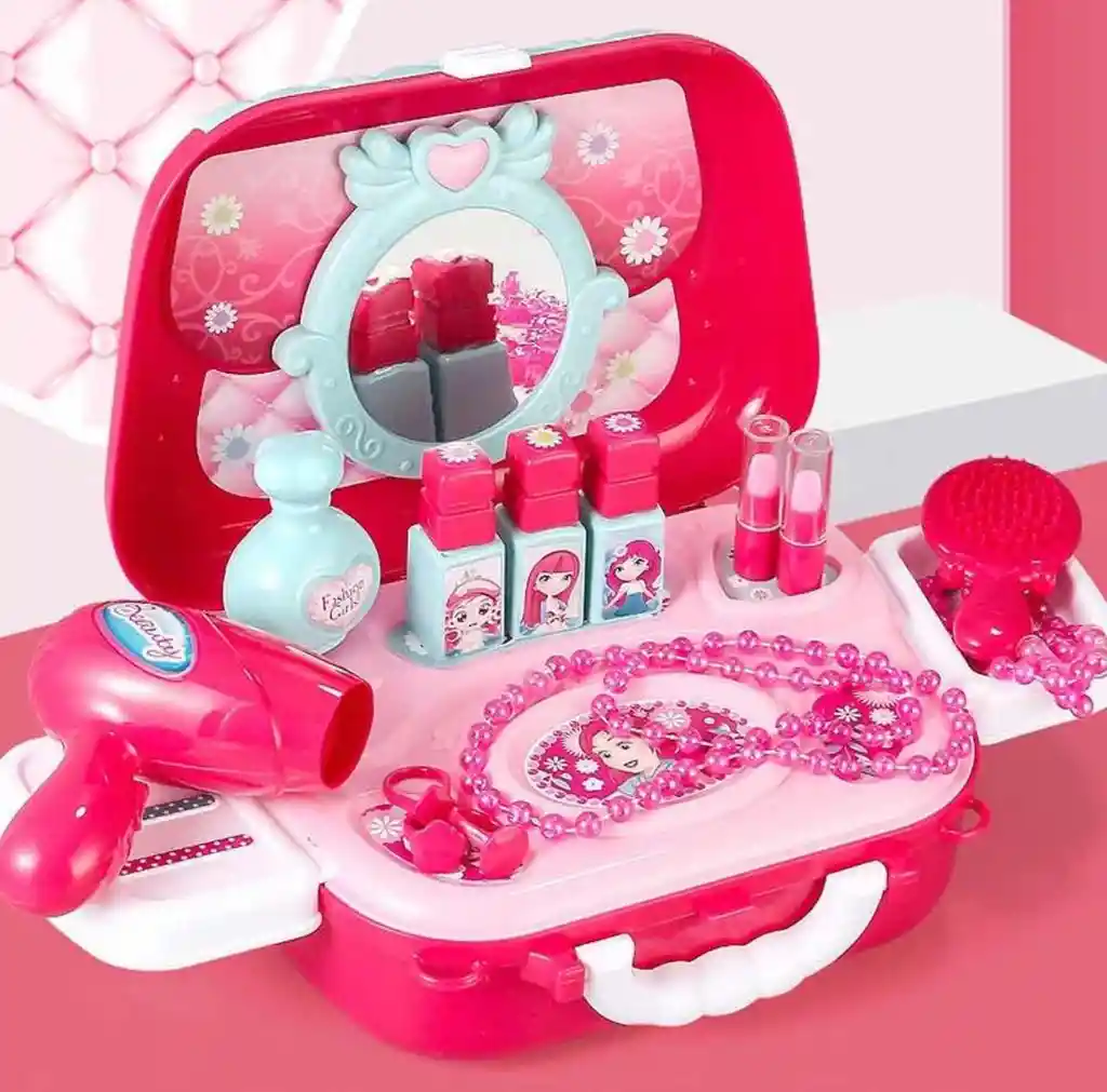 Maleta Bolso Belleza Con Accesorios 2 En 1 Niña