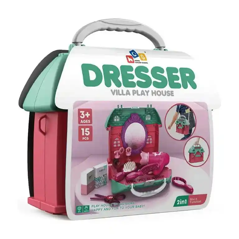 Maleta Mini Belleza Juego Niña Rool Con Accesorios