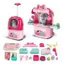 Set Mascotas Maleta Portátil Niña Didáctica 2-1 Veterinaria