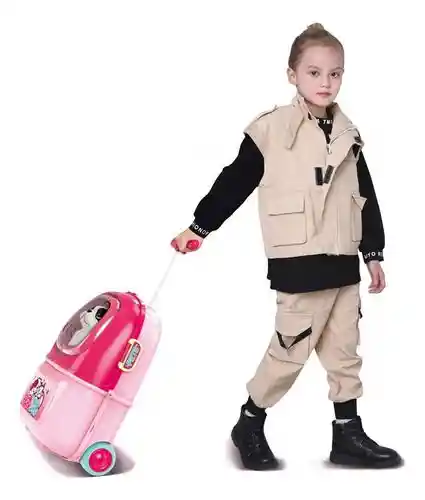 Set Mascotas Maleta Portátil Niña Didáctica 2-1 Veterinaria