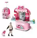Set Mascotas Maleta Portátil Niña Didáctica 2-1 Veterinaria