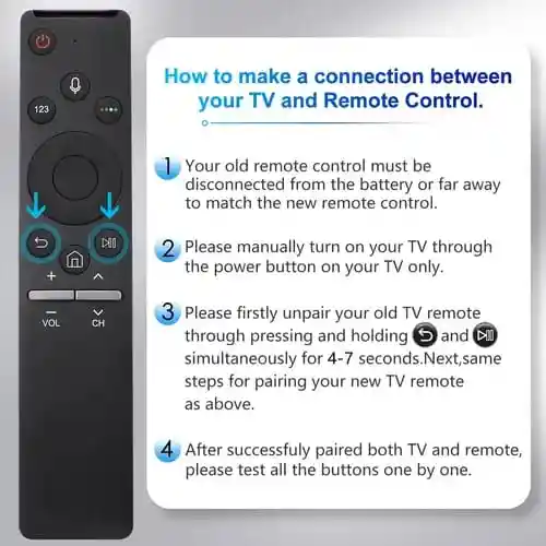 Control Remoto Samsung Smart Tv 4k Con Voz Comando