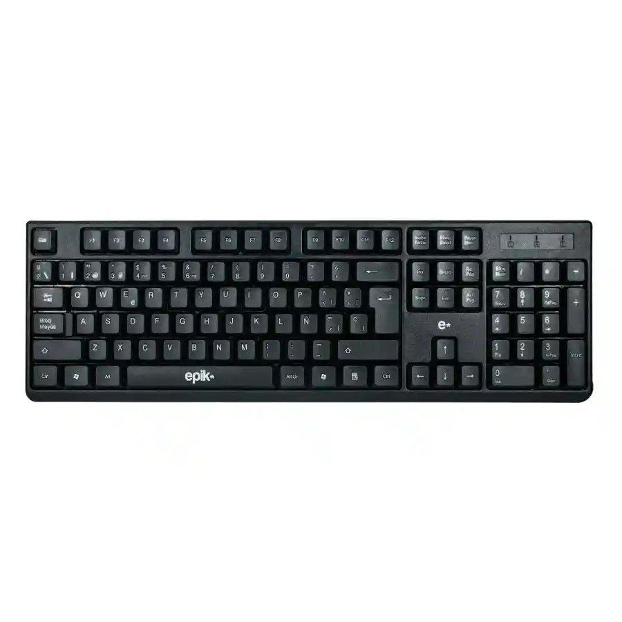 Teclado Alámbrico Epik Negro