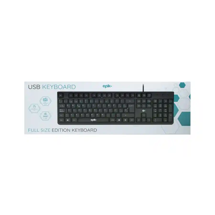 Teclado Alámbrico Epik Negro