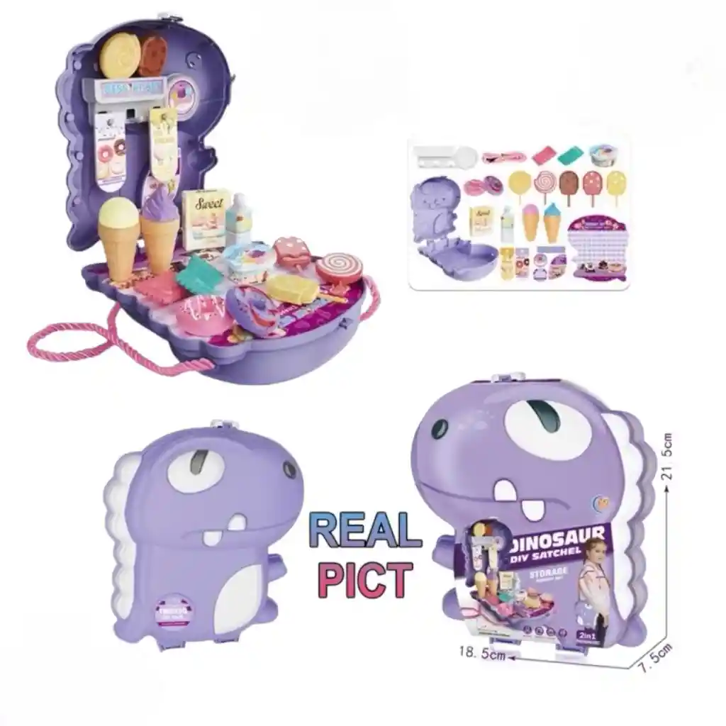 Maleta Dinosaurio Herramientas O Helados