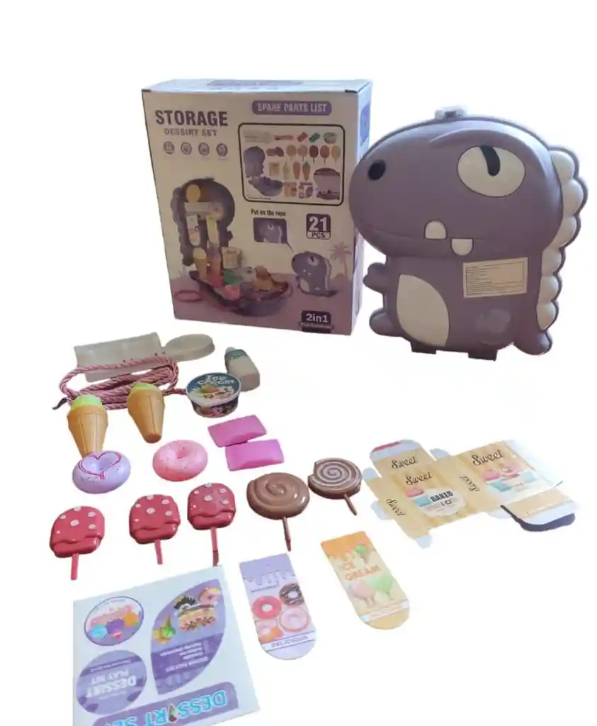 Maleta Dinosaurio Herramientas O Helados