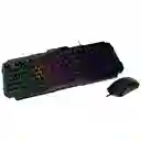 Combo Teclado Y Mouse Gamer Msi Forge Gk100 Ls Rgb Negro