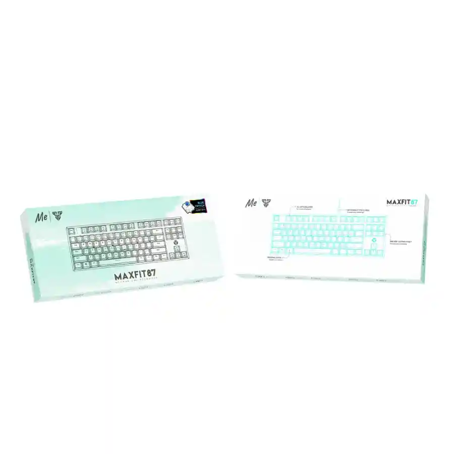 Teclado Gamer Mecanico Maxfit87 Mk856 Verde Menta