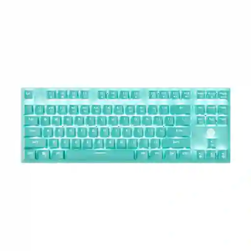 Teclado Gamer Mecanico Maxfit87 Mk856 Verde Menta