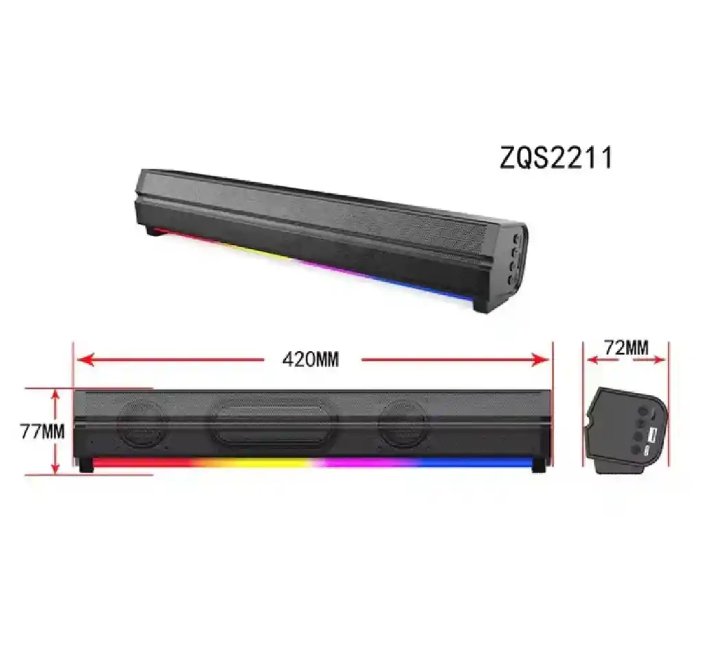 Radio Parlante Usb/tf/bt/fm Zqs2211