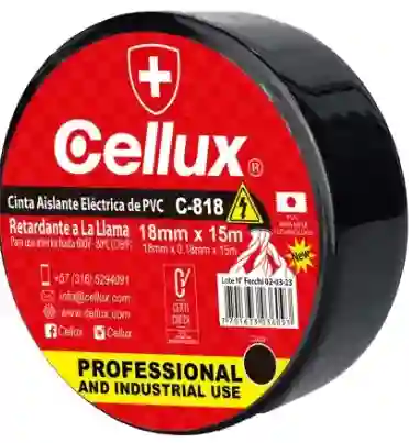 Cinta Aislante Negra 18mm X 5m - Cellux