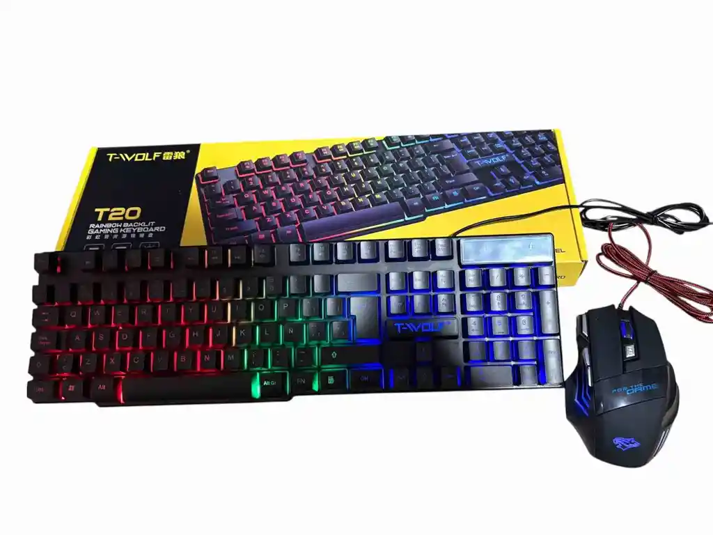 Combo Gamer Teclado + Mouse 7 Botones Retroiluminado