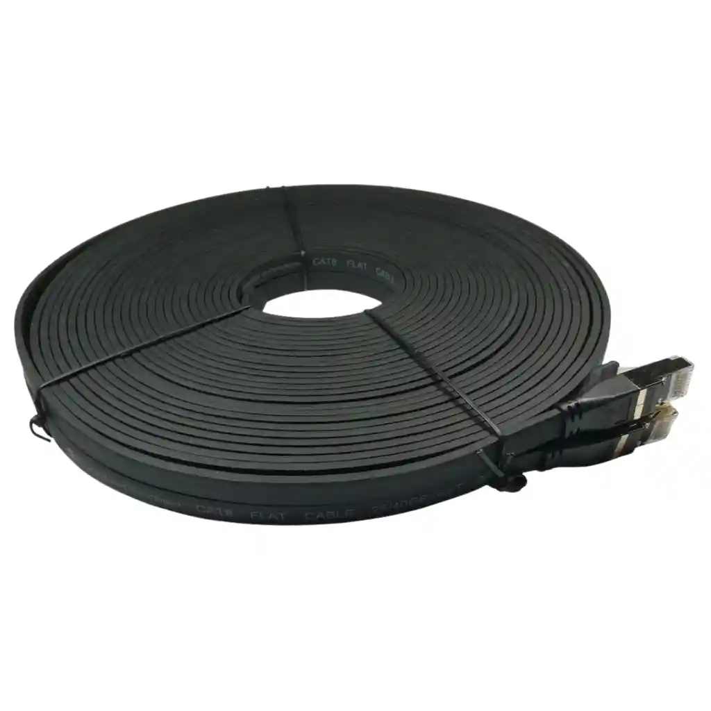 Cable De Red Ethernet Categoría 8 De 20 Metros Plano