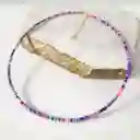 Gargantilla En Mostacilla Multicolor