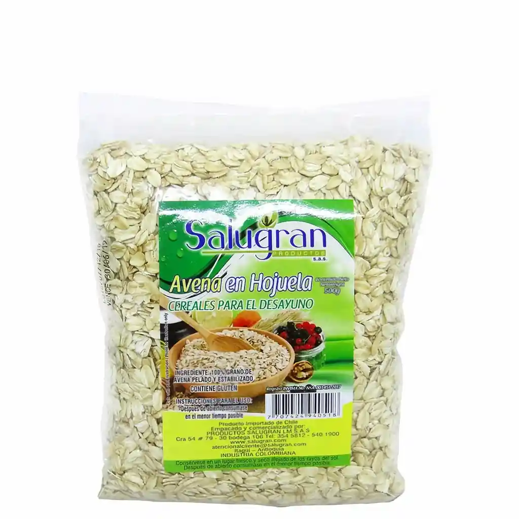 Salugran Avena Hojuelas Libre de Gluten