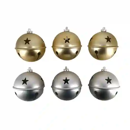 Set De Esferas Navideñas En Colores Surtidos 6 Unidades