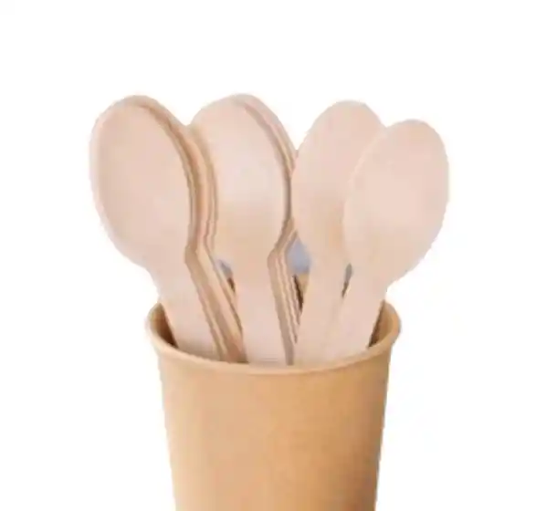 Cucharas Madera 16 Cms X 100 Unds