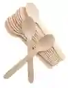 Cucharas Madera 16 Cms X 100 Unds