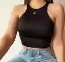 Crop Top Ibiza Negro